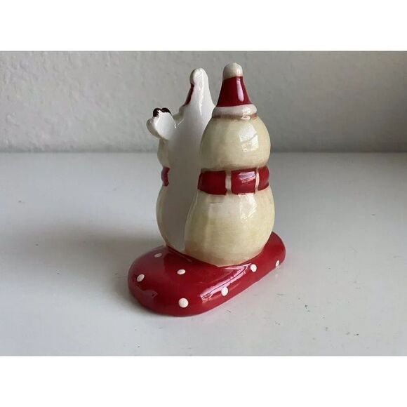 Johanna Parker Christmas Reindeer Ceramic Napkin Holder Holiday NEW - Picture 5 of 14